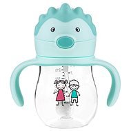 AKUKU magic bottle with straw and weights mint, 250 ml - Children's Water Bottle