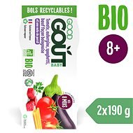 Good Gout Organic Spaghetti with eggplant and beef (2×190 g) - Baby Food