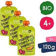 Ella's Kitchen BIO Mango, pear and papaya 3×120 g - Meal Pocket