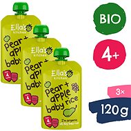 Ella's Kitchen BIO Children's rice, pear and apple (3×120 g) - Meal Pocket