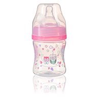 BabyOno antikoliková fľaša so širokým hrdlom, 120 ml – ružová - Dojčenská fľaša