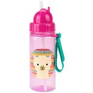 SKIP HOP Zoo pohár szívószállal, PP, PVC és BPA nélkül, Láma, 385 ml, 12 m+ - Tanulópohár