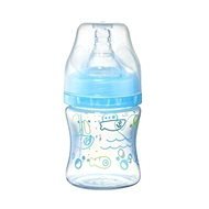 BabyOno Anticolic Bottle with Wide Neck, 120ml - Blue - Baby Bottle