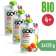 Good Gout Organic Strawberry with banana 3x 120 g - Meal Pocket