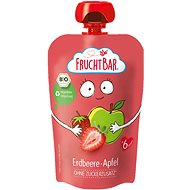 FruchtBar Organic fruit pocket with apple and strawberry 100 g - Meal Pocket