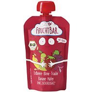 FruchtBar Organic fruit pocket with pear, grape wine, strawberries, banana and oat flakes 100 - Meal Pocket