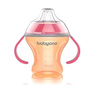 BabyOno non-leaking cup with soft mouth 180 ml, pink - Baby cup