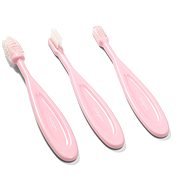 BabyOno Gyerek fogkefe készlet, 3 db, rózsaszín - Gyerek fogkefe