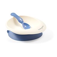 BabyOno bowl with suction cup and spoon, blue - Children's Bowl
