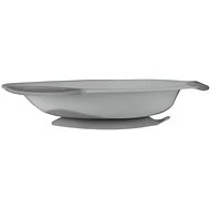 BabyOno plate with suction cup, grey - Children's Plate
