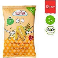 FruchtBar BIO kukuričné chrumky so syrom nesolené 3× 30 g - Chrumky pre deti