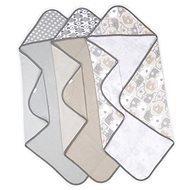 INGENUITY Clean&Cuddly Grazer Hooded Towel 3 pcs - Children's Bath Towel