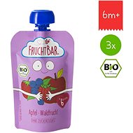 FruchtBar BIO fruit capsule with apple and berries 3×100 g - Meal Pocket
