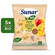 Sunar BIO detské chrumky mini oceán mango 5× 18 g - Chrumky pre deti