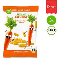 Freche Freunde BIO Corn and carrot crisps 3×30 g - Crisps for Kids