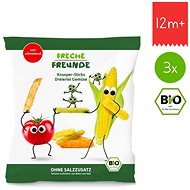 Freche Freunde BIO Vegetable sticks with tomato, corn and peas 3×30 g - Crisps for Kids