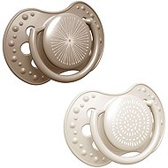 LOVI Harmony silicone dynamic pacifier 3-6 m, brown 2 pcs - Baby Pacifier