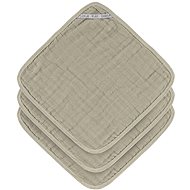 Lässig Muslin Washcloth Set Olive 30 × 30 cm, 3 ks - Žínka