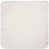 Lässig Muslin Hooded Towel Milky, 90 × 90 cm - Children's Bath Towel