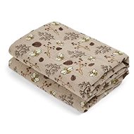 NUUROO Bao Muslin Diapers Sand/Flower Bee, 2 pcs - Cloth Nappies