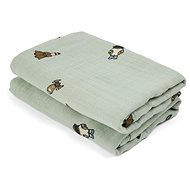 NUUROO Bao Muslin Diapers Light Green/Space, 2 pcs - Cloth Nappies