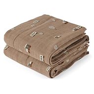 NUUROO Bao Muslin Diapers Print Train, 2 pcs - Cloth Nappies