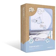 INTERBABY terry towel and comb, blue - Children's Bath Towel