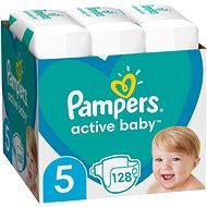 PAMPERS Active Baby 5 méret (128 db) - Eldobható pelenka