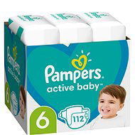 PAMPERS Active Baby vel. 6 (112 ks) - Jednorazové plienky