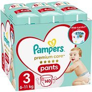PAMPERS Premium Care Pants veľ. 3 (140 ks) - Plienkové nohavičky