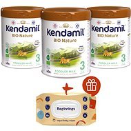Kendamil BIO Nature toddler milk 3 (3×800 g) DHA + Beginnings wipes 64 pcs - Baby Formula