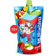 HELLO XXL fruit pocket with strawberries 10×200 g - Meal Pocket