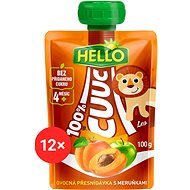 HELLO CUUC 100% fruit capsule with apricots 12×100 g - Meal Pocket