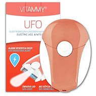 VITAMMY Ufo Elektromos fésű tetvek és serkék ellen, korallpiros - Tetűfésű
