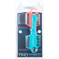 VITAMMY Fino Lice and Nit Comb Set, Orange/Turquoise - Lice Comb