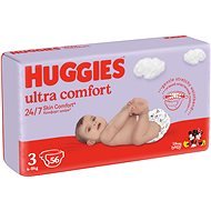 HUGGIES Ultra Comfort 3-as méret Jumbo (56 db) - Eldobható pelenka