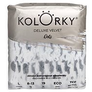 COLOR DELUXE VELVET Polka dots sized. L (19 pcs) - Disposable Nappies