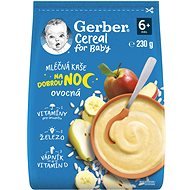 GERBER Cereal mliečna kaša Dobrú noc ovocná 230 g - Mliečna kaša