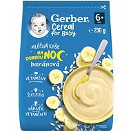 GERBER Cereal mléčná kaše Dobrou noc banánová 230 g - Milk Porridge