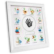GOLD BABY photo frame My First Year for inkjet print 28,5 × 30,5 cm - Print Set