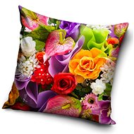 CARBOTEX povlak na polštářek letní kytice 40×40 cm - Povlak na polštář