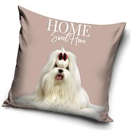CARBOTEX pillowcase Maltese Dog Princess beige 40×40 cm - Pillowcase