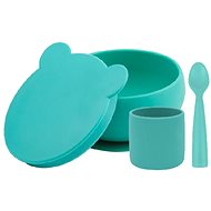 MINIKOIOI set na stolování BLW I, Aqua Green - Children's Dining Set