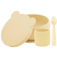 MINIKOIOI set na stolování BLW I, Mellow Yellow - Dětská jídelní sada