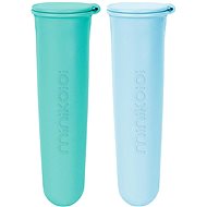 MINIKOIOI tvořítka na zmrzlinu silikonová, Mineral Blue / Aqua Green, 2 ks - Forma na nanuky