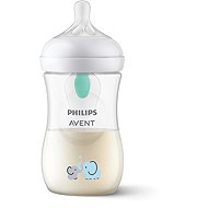 Philips AVENT SCY673/81 Natural Response Bottle with AirFree Valve 260 ml, 3-6m, 1 pc, Elephant - Baby Bottle