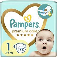 PAMPERS Premium Care veľkosť 1 (72 ks) - Jednorazové plienky