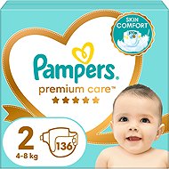PAMPERS Premium Care size 2 (136 pcs) - Disposable Nappies