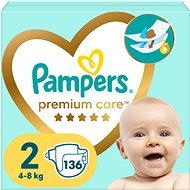 PAMPERS Premium Care 2-es méret (136 db) - Eldobható pelenka