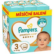 PAMPERS Premium Care size 3 (200 pcs) - Disposable Nappies